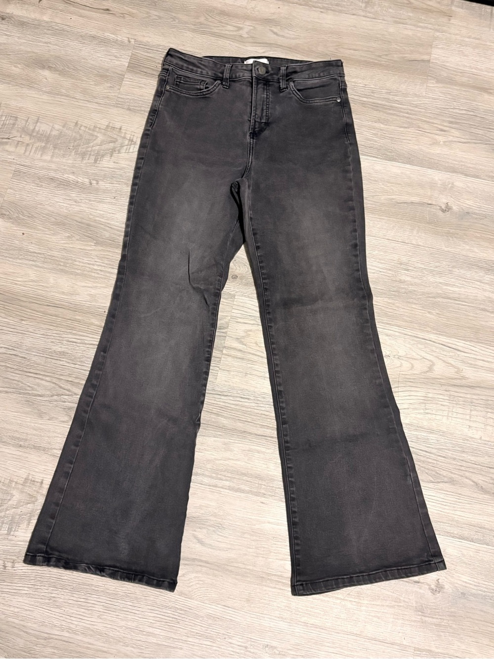 LC Lauren Conrad Black Flare Jeans - High Rise Wide Leg